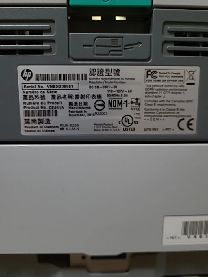 HP LaserJet Printer Works Great Test Page In Photos . With Ink - Image 3 of 4