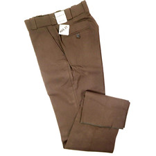 Flying Cross by Fechheimer Stretch Pants Size 29 Raw Hem Brown NEW