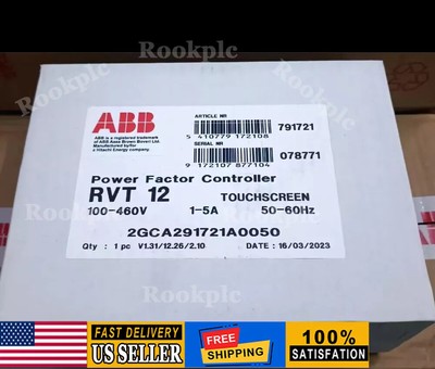 1PC New ABB RVT-12 2GCA291721A0050 POWER FACTOR CONTROLLER Expedited Shipping