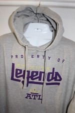 ATLANTA LEGENDS AAF GREY HOODED SWEATSHIRT SZ:XL NWT