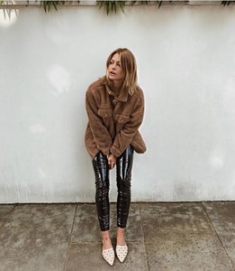 missguided shearling jacket