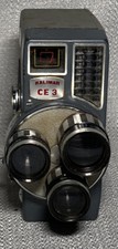 Quality Vintage Kalimar CE3 Movie Camera 1950  s Working tested. Three lenses HTF