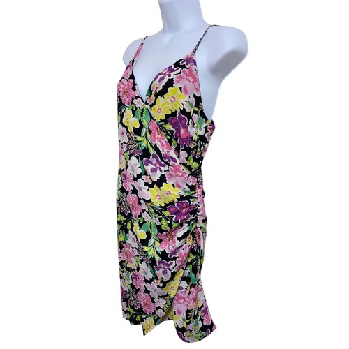 Free People En Elly NWT 4si3nna Cassie Mini Floral Wrap Spaghetti Strap Dress M - Picture 2 of 11