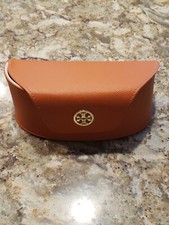 Tory Burch Sunglasses Eyeglasses Semi-hard Jumbo Case 6.5" X 2" X 3" EUC