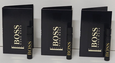 BOSS HUGO BOSS BOTTLED PARFUM 0.04 fl oz for MEN (3 Carded Spray Vials)