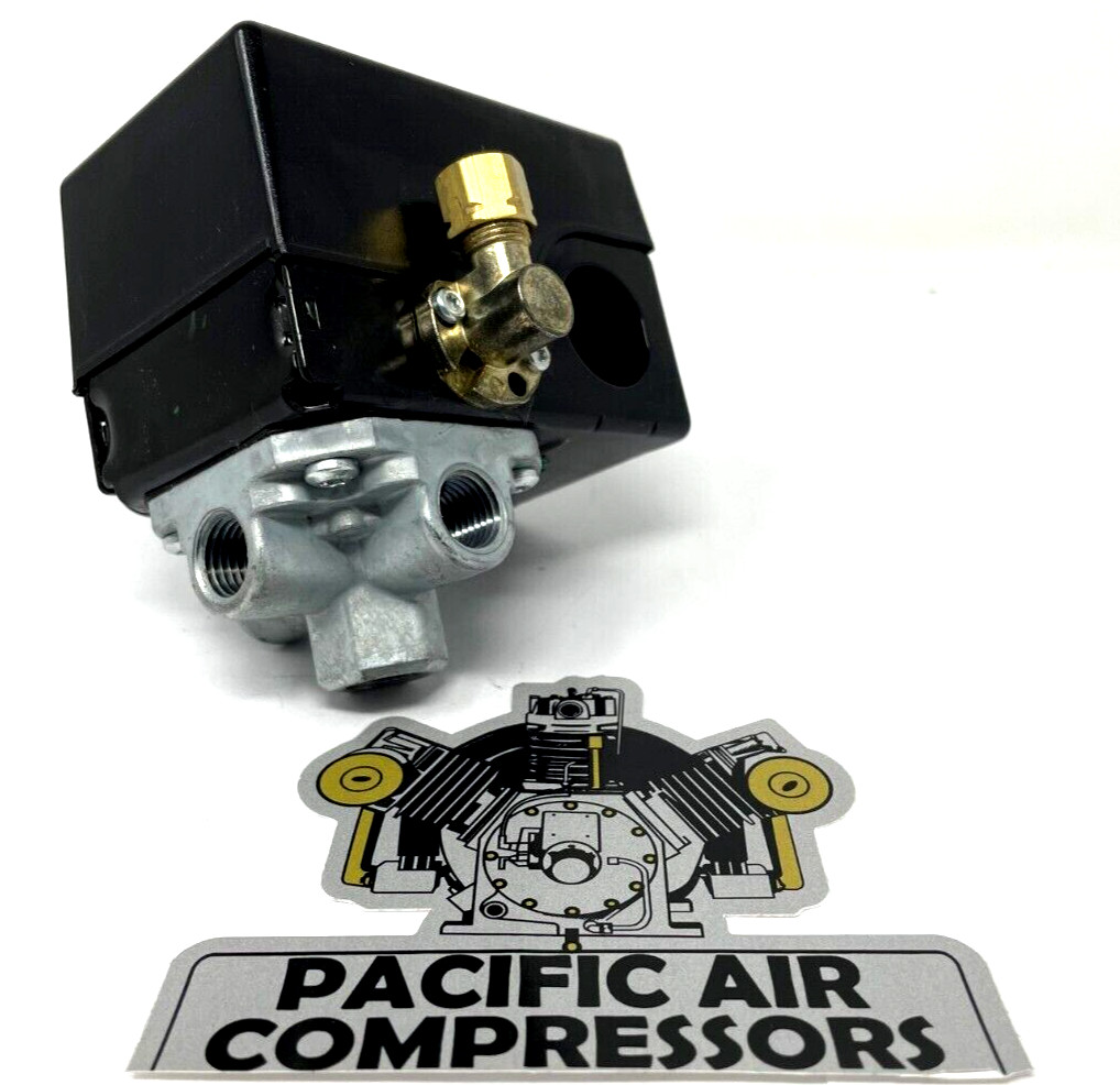 034-0168 SANBORN INDUSTRIAL AIR PRESSURE SWITCH W/ UNLOADER VALVE & LEVER