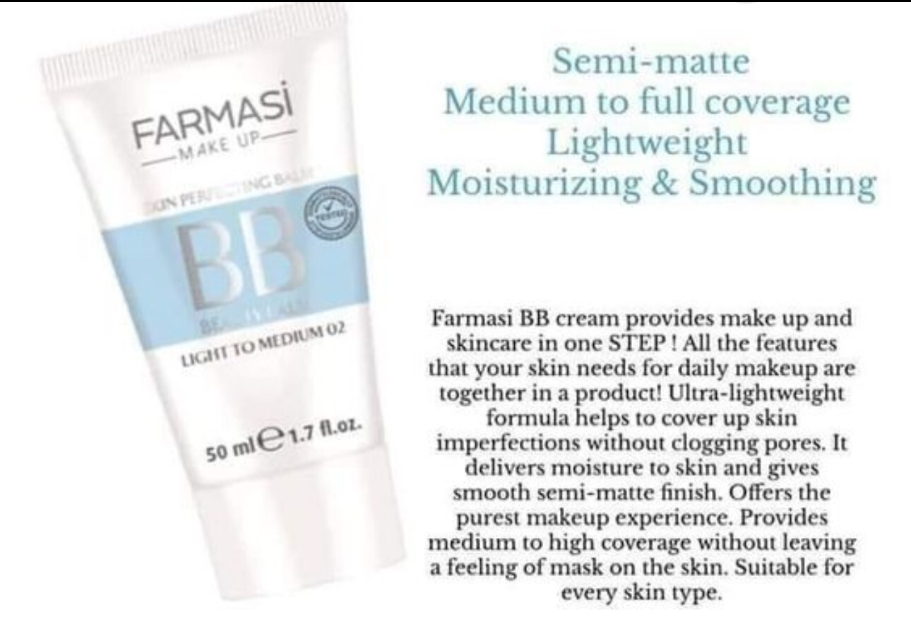 Farmasi Skin Perfecting BB Beauty Balm 02 Light to Medium eBay