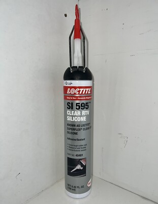 Loctite 40481 SI 595 RTV Silicone Adhesive/Sealant, Clear, 190 ml (A11B)