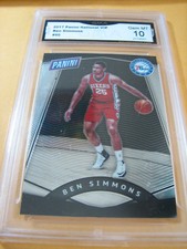 BEN SIMMONS 76ERS 2016 PANINI NATIONAL VIP ROOKIE RC # 50 GRADED 10  L@@@K