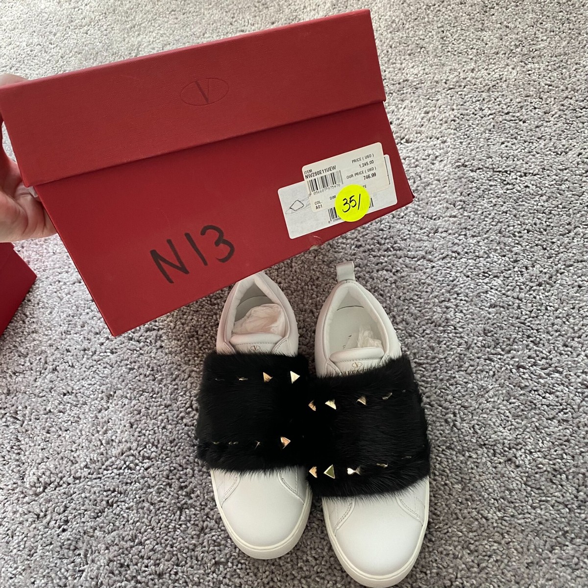 NWT Valentino Garavani fur and stud sneakers | eBay NWT Valentino Garavani fur and stud sneakers | eBay