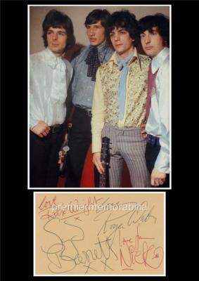 PINK FLOYD SYD BARRETT ROGER WATERS NICK MASON RICHARD WRIGHT SIGNIERTER VORDRUCK