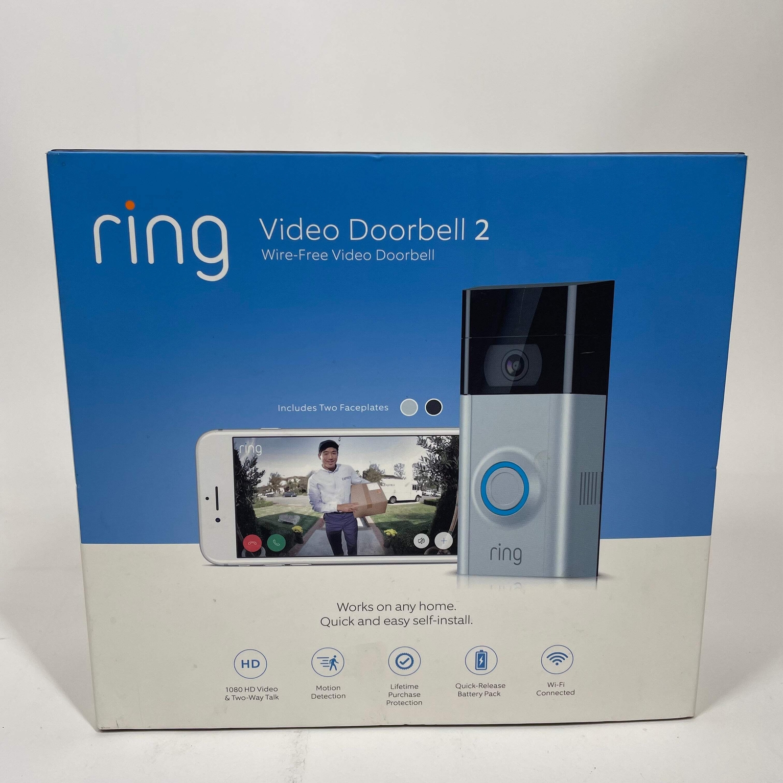 Ring Video Doorbell 2 – HD Smart Home Security Camera with Motion Detection  -image