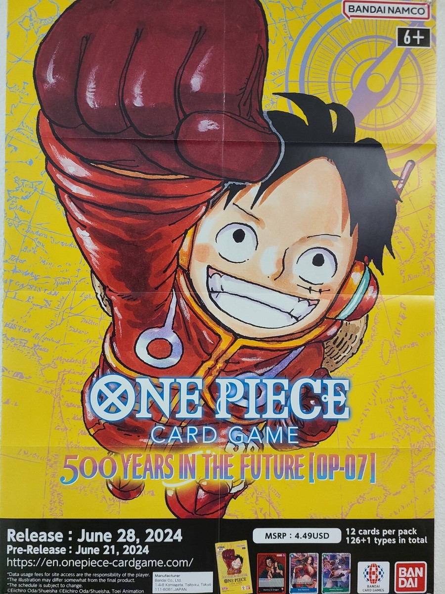 One Piece Card Game - 500 Years In The Future Poster - New - Store