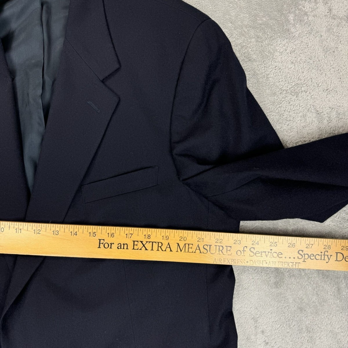 Brooks Brothers Brooksease Mens 45 Wool Suit Jacket Navy Blazer