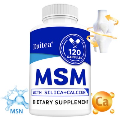 Msm With Silica + Calcium   Supports Hair Growth, Joint Health And Immunity