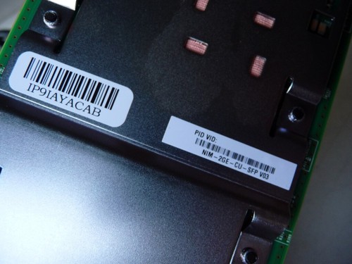 AU SELLER Cisco NIM-2GE-CU-SFP 2-port Gigabit Ethernet dual-mode GE/SFP Module - Photo 4/4