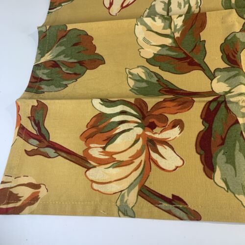 April Cornell Placemats & Napkins Set (4+4) Golden/Red/Orange/Olive Florals NWOT - Picture 3 of 16