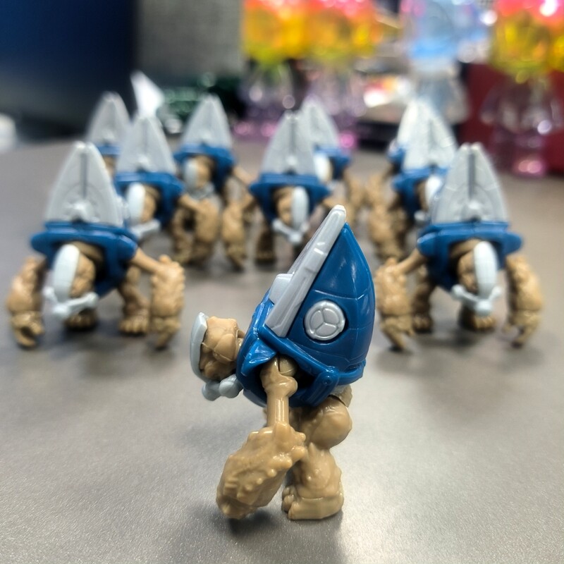 Lotto Di 5 Figurine Mega Construx Halo: Grunt Coscript (Blu) – UNSC Wasp Onslaught