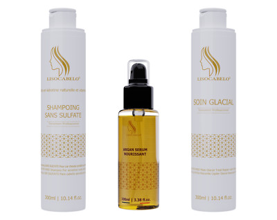 Complete Sulfate-Free Lisocabelo Care Kit For Hair (Shampoo, Treatment, Serum)