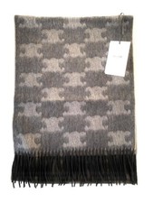 Celine - Tromphe Logo Scarf 100 Pure Cashmere - MSRP 940.00 - BNIB -60 OFF