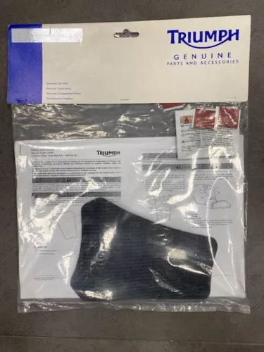Triumph Speed Triple 1050 2005-2011 Carbon Fiber Tank Pad part # A9720121