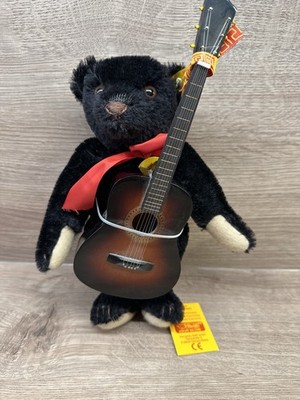 Steiff 027529 Bobby  Musikteddybär mit Gitarre Teddy Bear 25 CM NEU