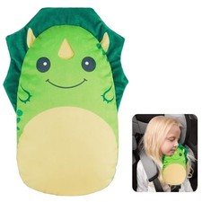 Seatbelt Covers for Kids Car Seat Strap Pads Seat Belt Pillow Green-Dinosaur