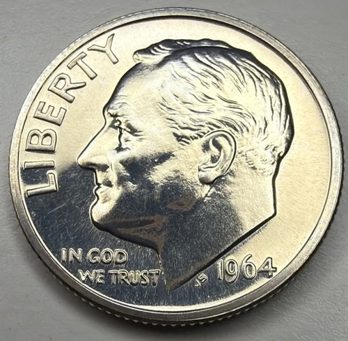 1964 Proof Silver Roosevelt Dime T46