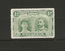 RHODESIA 1910/13 SG 119 1/2d Yellow-Green MINT 
