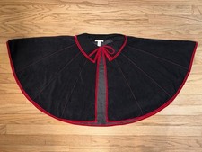 Pottery Barn Kids Vampire Cape Black Red Dracula Costume One Size Halloween