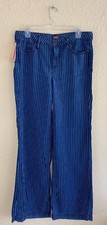 NYDJ Womens Teresa Wide Leg Jeans Dark Enzyme Size 2