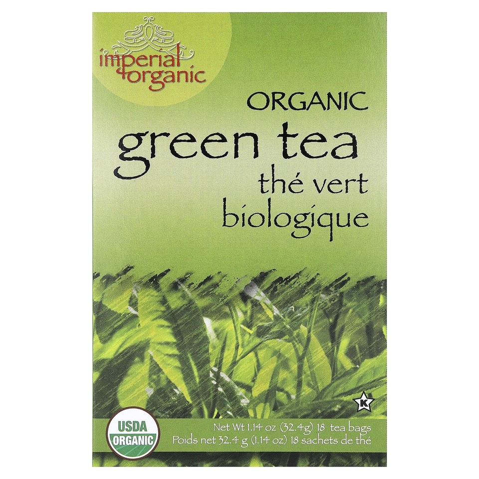 Imperial Organic, Green Tea, 18 Tea Bags, 1.14 oz (32.4 g)