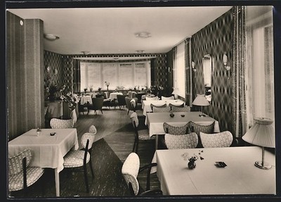 Bad Waldsee, Pension Gästehaus Martha F. Denzel, Innenansicht, Ansichtskarte 