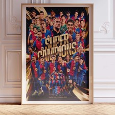 Football Team Poster Wall Art A0 Large Print Decor Modern