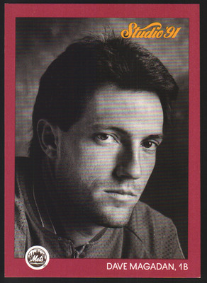 1991 Donruss Studio #208 - Dave Magadan UER - New York Mets 91-996