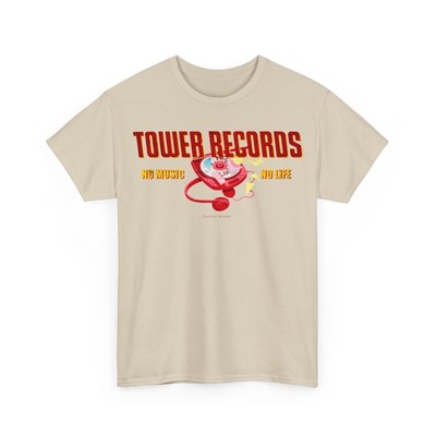 新品未開封 DISH//×TOWER RECORDS T-shirts Tower Records No Music No Life Nostalgic Tribute T-Shirt | eBay