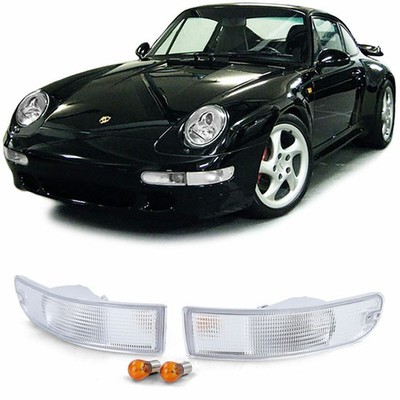 OE Look White Front Turnsignal Lights/ Indicators For Porsche 911 (993)