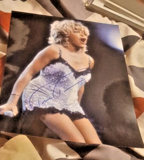 Tina Turner signed photograph COA from Piece of the Past