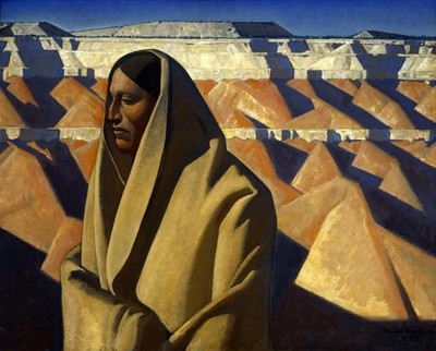 Earth Knower by Maynard Dixon   1934 Native American Portrait Art Print