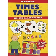Time Tables Colouring & Activity Books Book The Fast Free Shipping