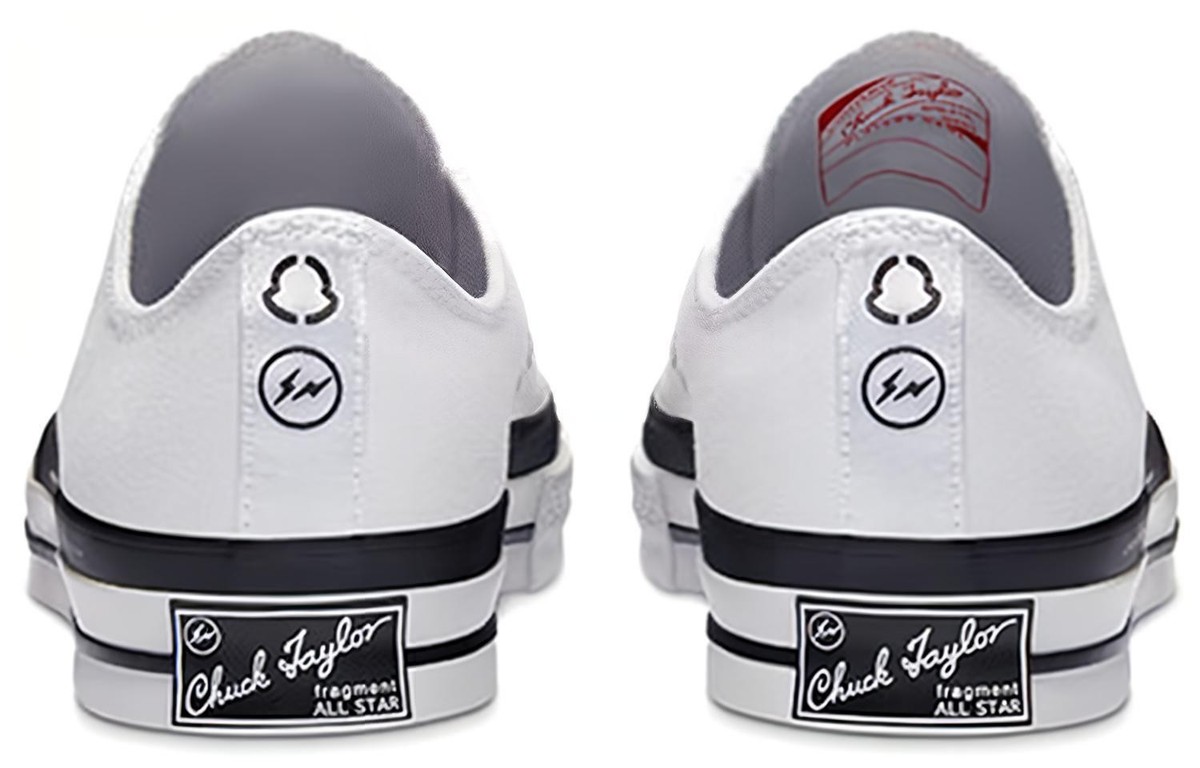 Size 5 - Fragment Design x Moncler x Converse Chuck 70 Low White