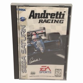 Andretti Racing (Sega Saturn, 1996) Authentic CIB Complete w/  Manual Tested