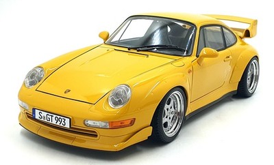 KK Scale 1/12 Scale KKDC120282S - 1996 Porsche 911 993 GT2 Coupe - Yellow