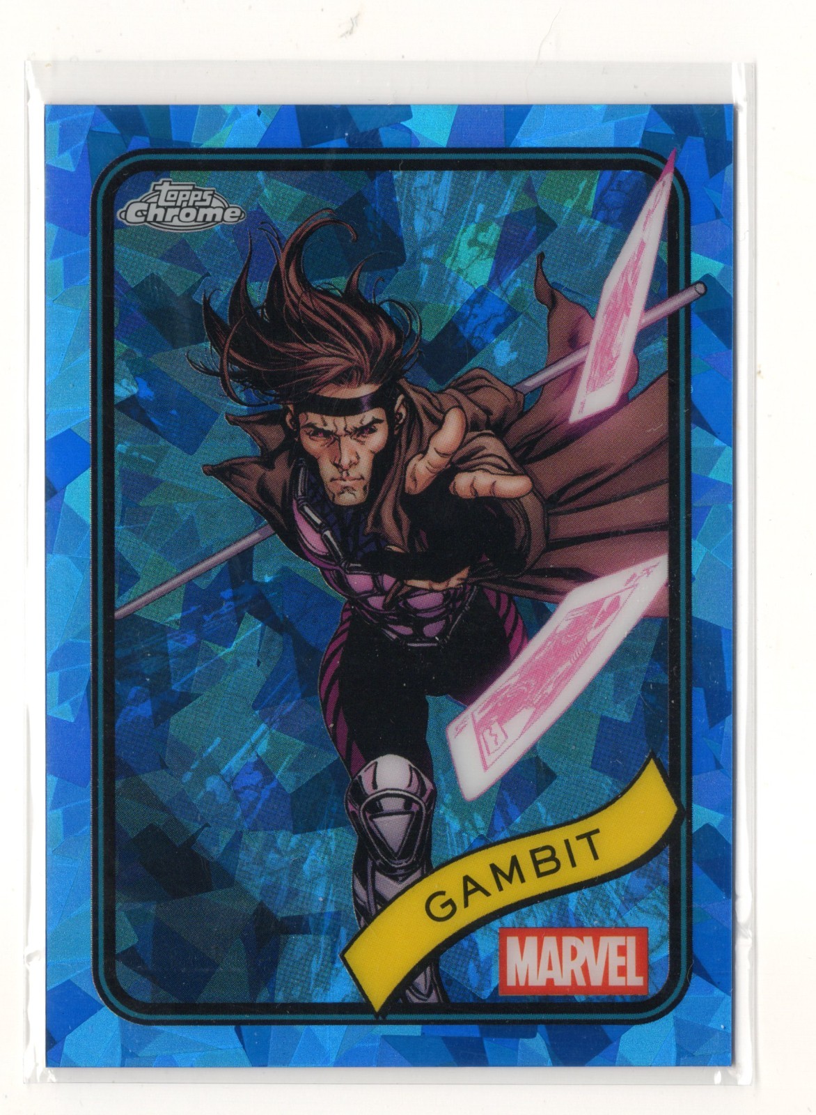 2025 Topps Marvel Chrome SAPPHIRE Base #105 Gambit (X-Men)