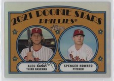 2021 Heritage Rookie Stars Chrome Refractor 249/572 Spencer Howard Alec Bohm 0r4
