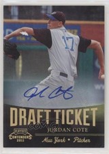 2011 Playoff Contenders Draft Tickets Signatures Jordan Cote #DT31 Auto me2