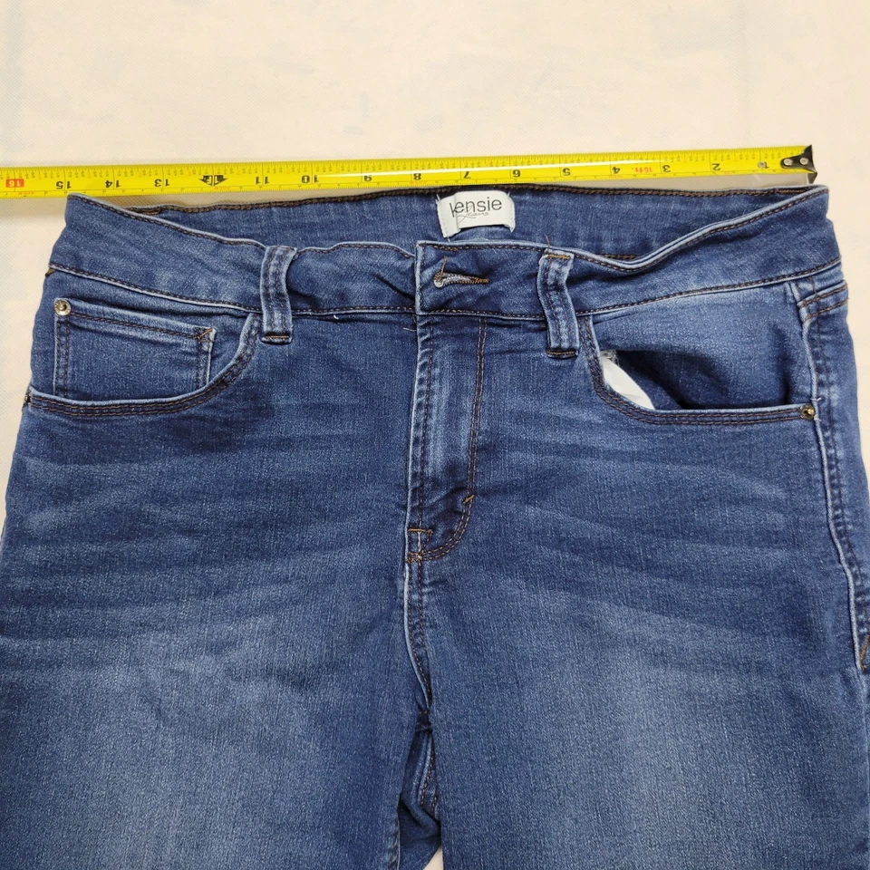 Pantalones cortos de mezclilla con dobladillo para mujer Kensie Jeans talla 10/30 Style & Co Pantalones cortos aberturas para piernas Foto 3 de 4