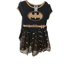 BATGIRL From Batman Black Halloween Costume With Removable Cape Sizw 6/6x New