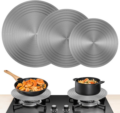 3 Pcs Simmer Plate Heat Diffuser Fast Defrosting Tray Simmer Ring Thawing Plate