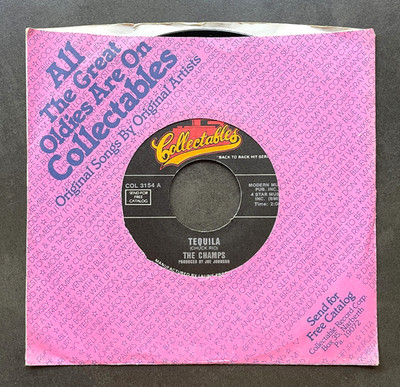 7'' The Champs - Tequila / Patsy Cline - Walkin' After Midnight - US 45